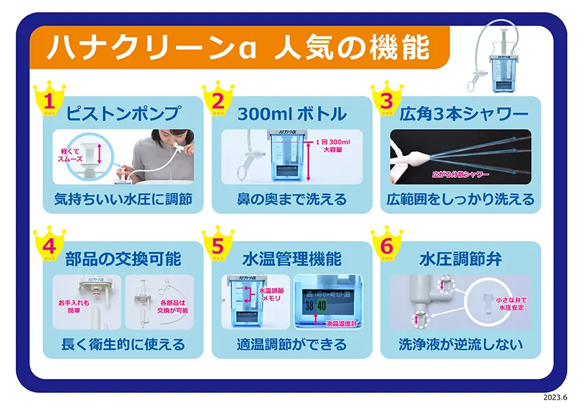 ハナクリーンα-人気の機能